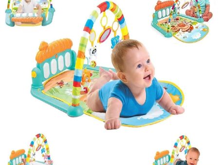 3 in 1 Baby Gym Musical Play Mat (Multicolor) Online now