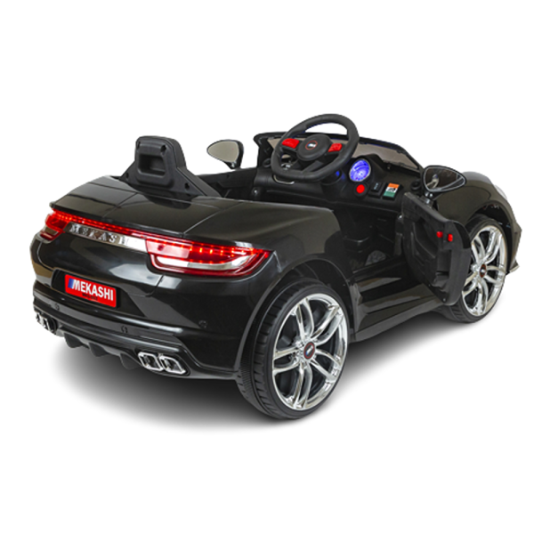 Battery Operated Ride-on Car with LED Headlights & Rear Lights (Black) | MKS_002 | COD not Available Online now