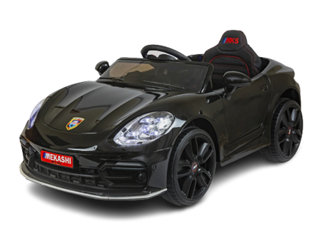 Battery Operated Ride-on Car with LED Headlights & Rear Lights (Black) | MKS_002 | COD not Available Online now