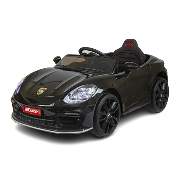 Battery Operated Ride-on Car with LED Headlights & Rear Lights (Black) | MKS_002 | COD not Available Online now