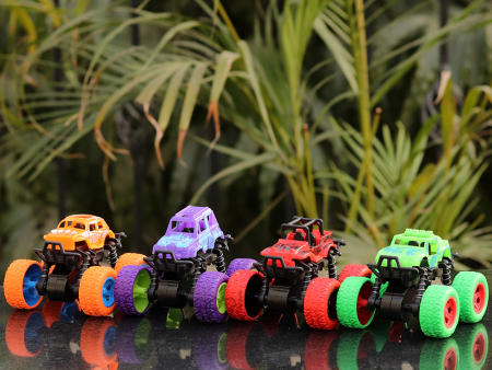 1:36 Scale Model Friction Power Monster Set (Pack of 4) Online Hot Sale