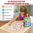 Animals Learning Puzzle (42 Pcs) & Flash Cards for Kids (32 Write & Wipe Cards) For Cheap