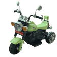 Resembling Harley Ride-on Battery Operated Bike with Music, Headlights and Realistic Sound | Green (COD not Available) For Cheap