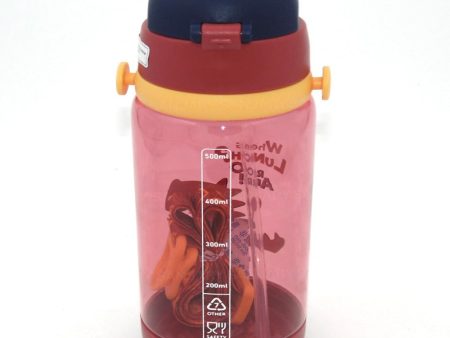 Dino Water Bottle with Strap (600ml) | (Assorted Colours) Online now