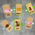 Animals, babies and their Homes (Farm animals) Felt Flash Cards Online Sale