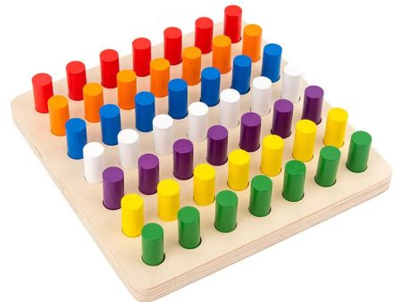 Wooden Coloured Montessori Cylinders For Discount