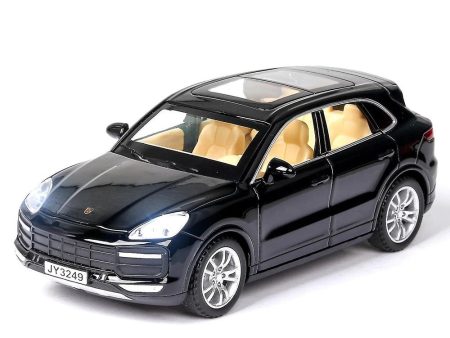 Resembling Porsche Cayenne Turbo Diecast Car | 1:32 Scale Model | Black For Discount