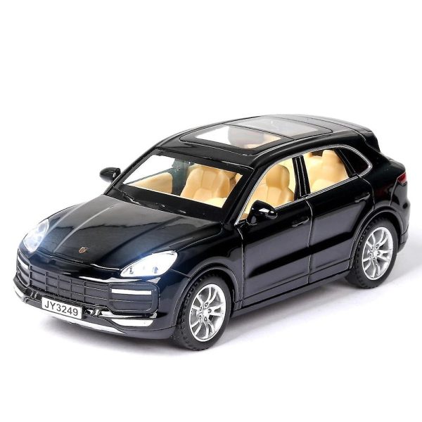 Resembling Porsche Cayenne Turbo Diecast Car | 1:32 Scale Model | Black For Discount