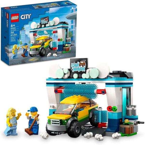 LEGO City Car Wash 60362 Building Toy Set (243 Pieces) For Sale