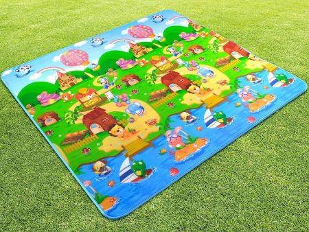 Waterproof Double Side Playmat for Babies with Zip Bag (6feet* 4feet) Online now