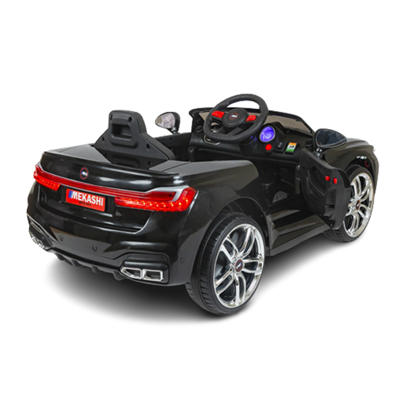 Ride-on | Battery Operated Car with LED Headlights & Rearlights | MKS_003(D) | Black | COD not Available Fashion