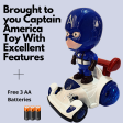 Captain America Toy Car For Kids | Captain America Bike (Blue) For Cheap