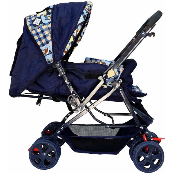 Baby Twin Stroller Pram (Black, Blue) Online Sale