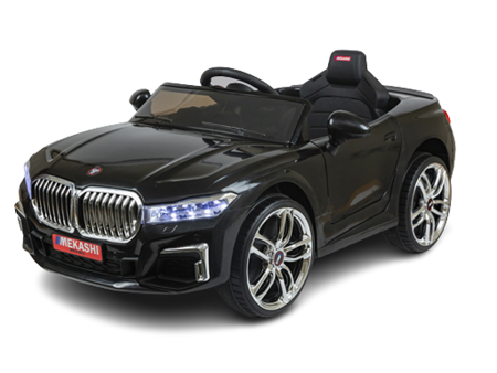 Ride-on | Battery Operated Car with LED Headlights & Rearlights | MKS_003(D) | Black | COD not Available Fashion