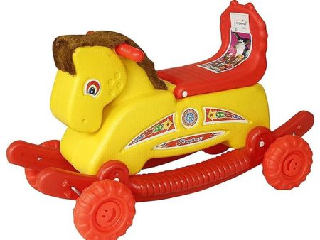 Ride-on Baby Mangolian Push Horse (Yellow & Red) Supply