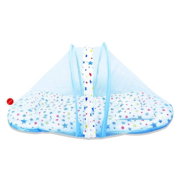 Baby Bedding Set with Mosquito net and Pillow (Blue) Online now