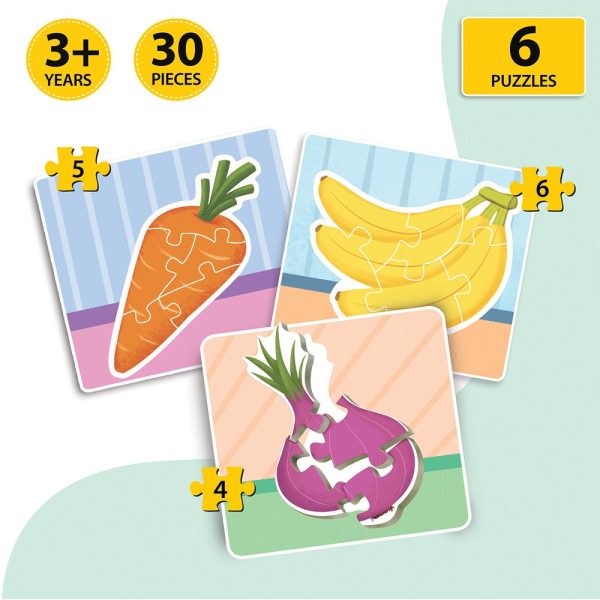 Baby’s First Jigsaw Puzzle Fruits and Vegetables (Set of 2) | 30 Pieces Sale