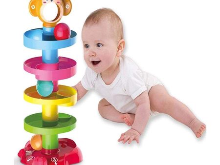 5 Layer Roll Ball Drop and Roll Swirling Tower (Assorted colour and Print) Hot on Sale