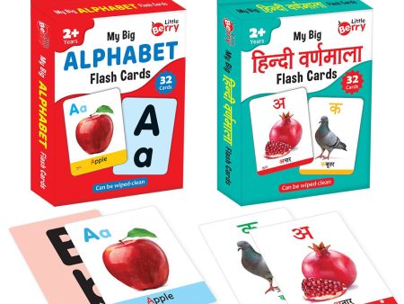 Big Flash Cards  Alphabets, Hindi Varnmala (Set of 2) | 64 Cards For Cheap