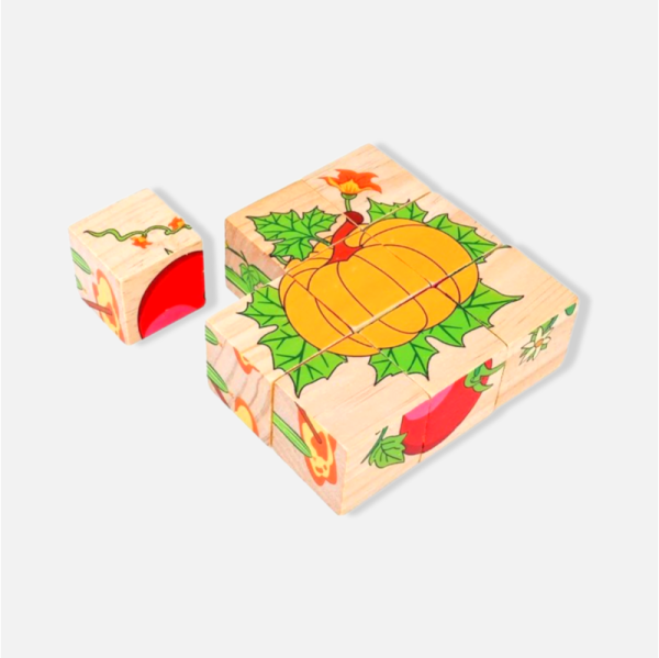 3D 6 Face Vegetable Block Puzzle Online