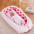 Apple Print New Born Baby nest Bedding Set Reversible (Pink) Online Hot Sale