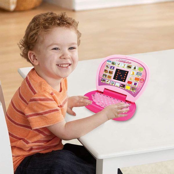 Baby Laptop - Electronics Number & Alphabet Charts - BIS Approved (Pink) Supply