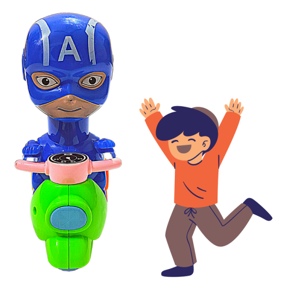 Captain America Toys | Mini Scooter Toy for Kids Friction Toys (Captain America) Sale