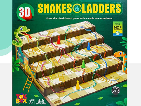 Return Gifts (Pack of 3,5,12) 3D Snakes and Ladders Board Game Cheap