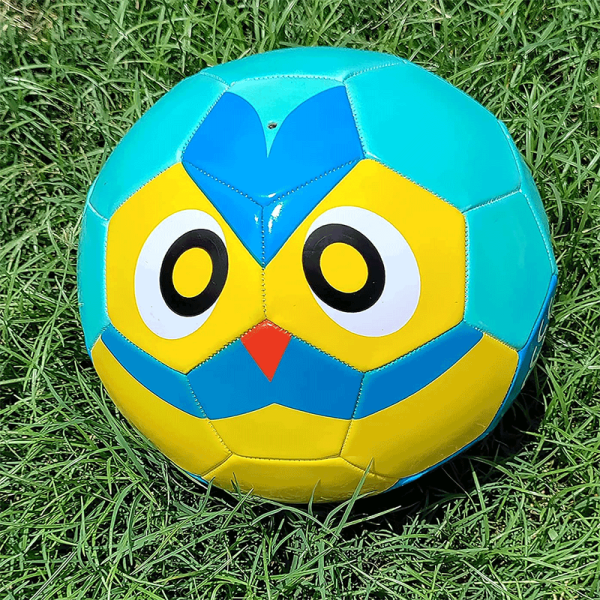 Blue Colored Owl Faced Football (Size-3) on Sale