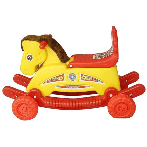 Ride-on Baby Mangolian Push Horse (Yellow & Red) Supply