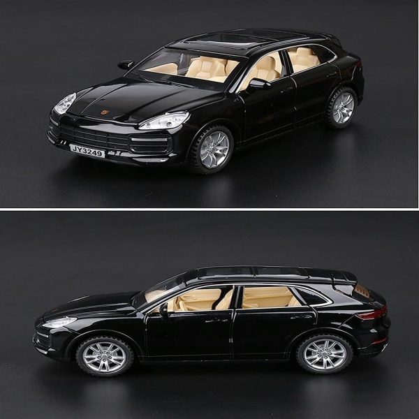 Resembling Porsche Cayenne Turbo Diecast Car | 1:32 Scale Model | Black For Discount