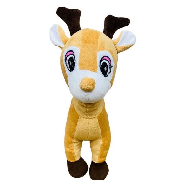 Baby Deer Shaped Soft Toy (Mustard) | Height 32 cm For Sale