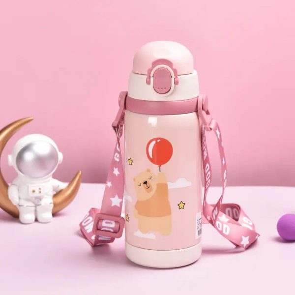 Bear and Ballon Hot & Cold Vacuum Water Bottle (450 ml) Online Hot Sale