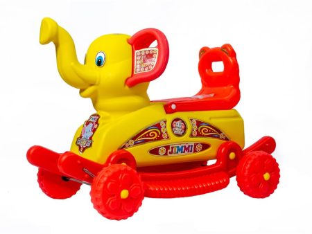 Elephant Rideons & Wagons (Red, Yellow) For Cheap