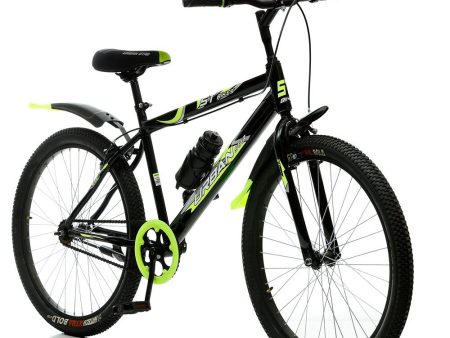 BMX Bicycle (Frame Size-16, 24 Inches) | Black and Green (COD not Available) Hot on Sale