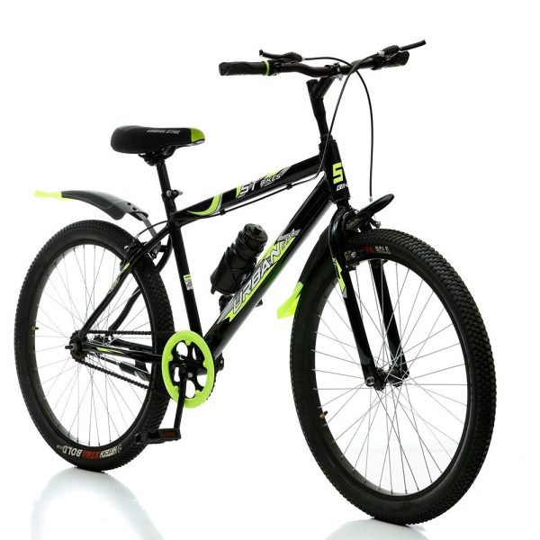 BMX Bicycle (Frame Size-16, 24 Inches) | Black and Green (COD not Available) Hot on Sale