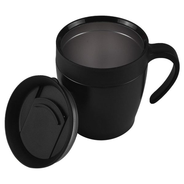 Black Tork 350 Stainless Steel Mug with Handle (350ml) For Sale