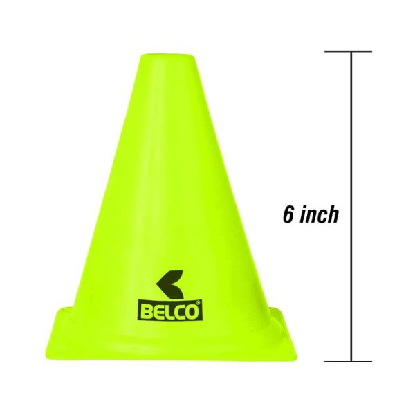 Belco Training Cone Set (Pack of 6, 10 Space Markers and Ladder Agility, 4 Meter Combos) | 8+ Years Online Hot Sale