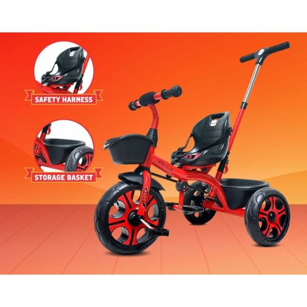 Buddy Plug N Play Kids Tricycle | Capacity Upto 30 Kgs (Red) For Discount