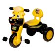 Baby Tricycle with musical horn and led lights( with 2 baskets, comfortable seat and back rest) - Yellow Online Hot Sale