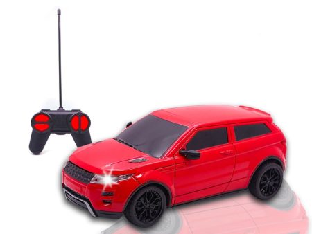 Frendo Rechargeable High Speed Remote Control Mini Car Resembling Rover with Lithium Battery for Kids (Scale 1:24) - Red Online now