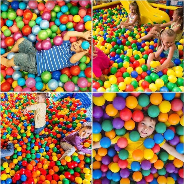 8 cm Soft and Child-Friendly Multi-Colored Play Pool Balls – Easy-to-Hold Plastic Balls Designed for Kids with Gentle Edges Hot on Sale