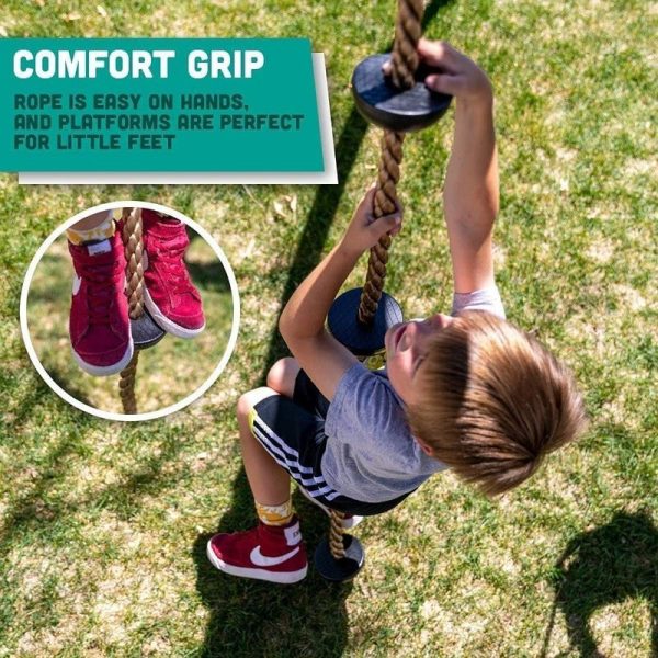 6.5ft Kids Climbing Rope with 5 Plastic Knots Sale