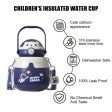 Belly Bear Globe Lid DIY sticker Water Bottle with Hande (500ml) | Dark Blue For Cheap