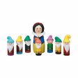 Handcrafted & Multicolored Wooden Snow White & The Seven Dwarfs on Sale