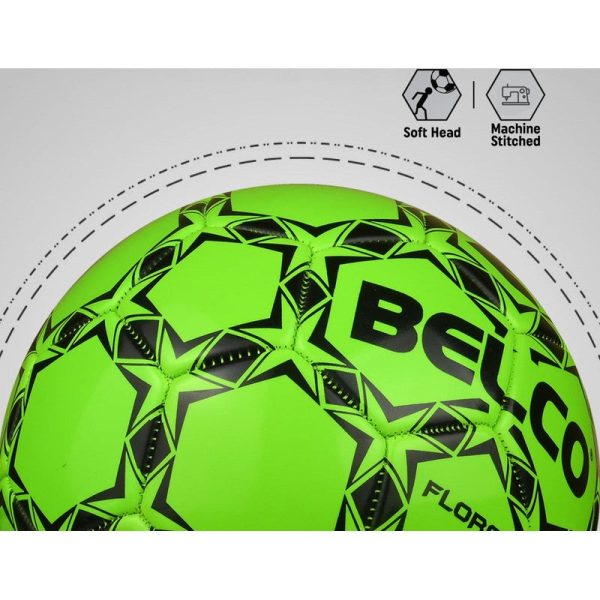 Belco Floro Green Football ( 1 football with needle) (Size 5) | 11+ Years Online now