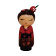 Handcrafted & Multicolored Wooden Single Japanese Doll (Small) on Sale