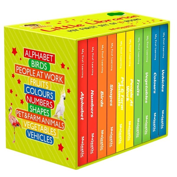 Little Library Set Of 10 Mini Board Books for Early Education For Cheap