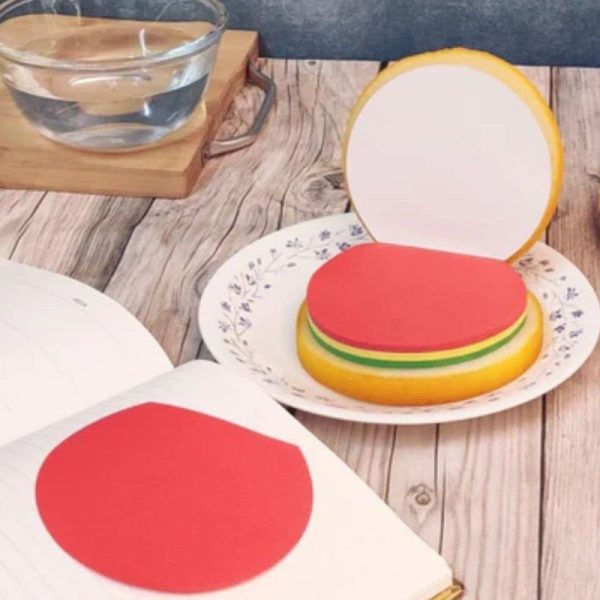 Burger Shaped Notepad and Sticky Notes Unique Mini Notes Memo Pads Discount