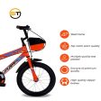 BMX Cycle with Training Wheel Single Speed with Complete Accessories (Orange) | 16 Inch COD not Available Online Hot Sale